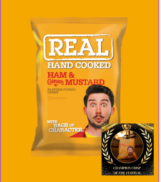 REAL Crisps English Ham & Mustard 35G