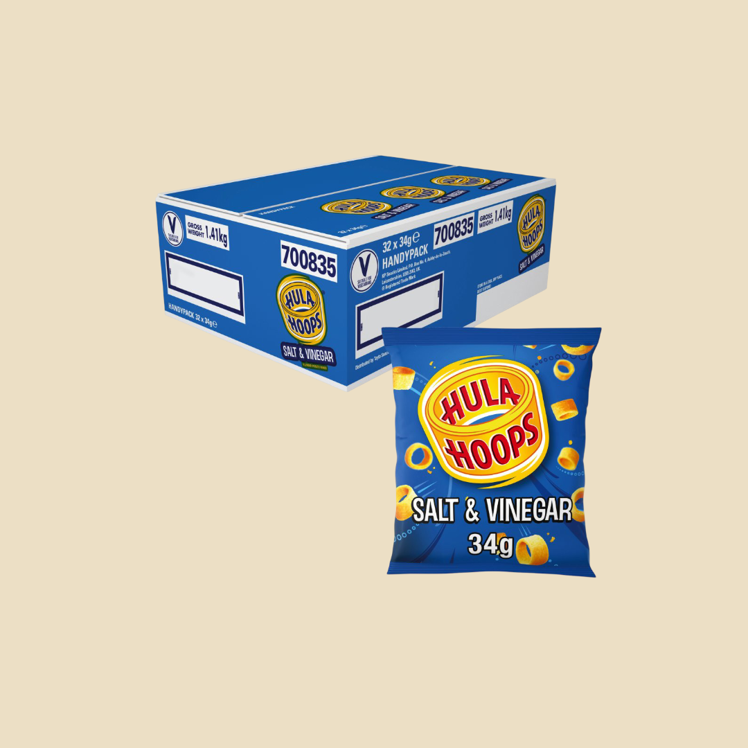 Hula Hoops Salt & Vinegar 34gx32 Box (BB: 15/11/25)