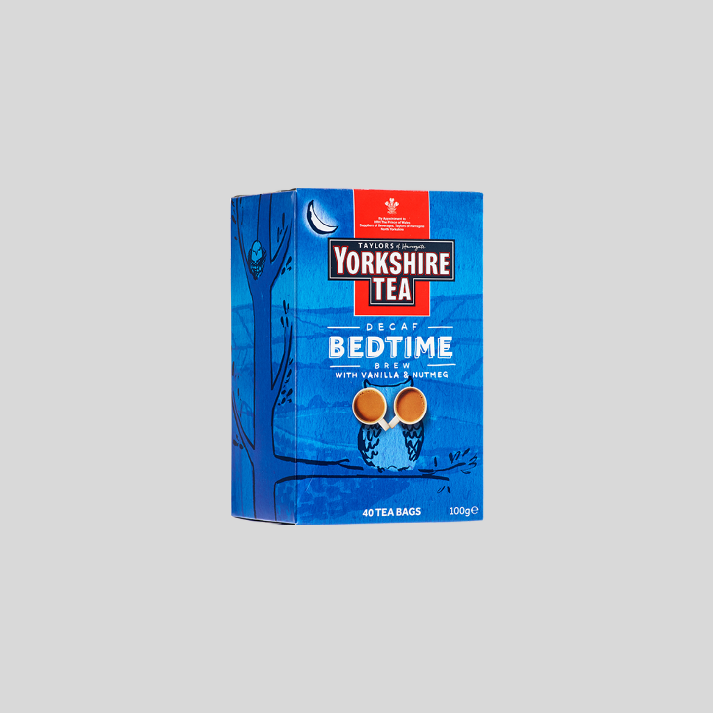 Taylors Yorkshire Tea Decaf Bedtime Brew with Vanilla and Nutmeg 40 Teabags (BB: 30/9/25)