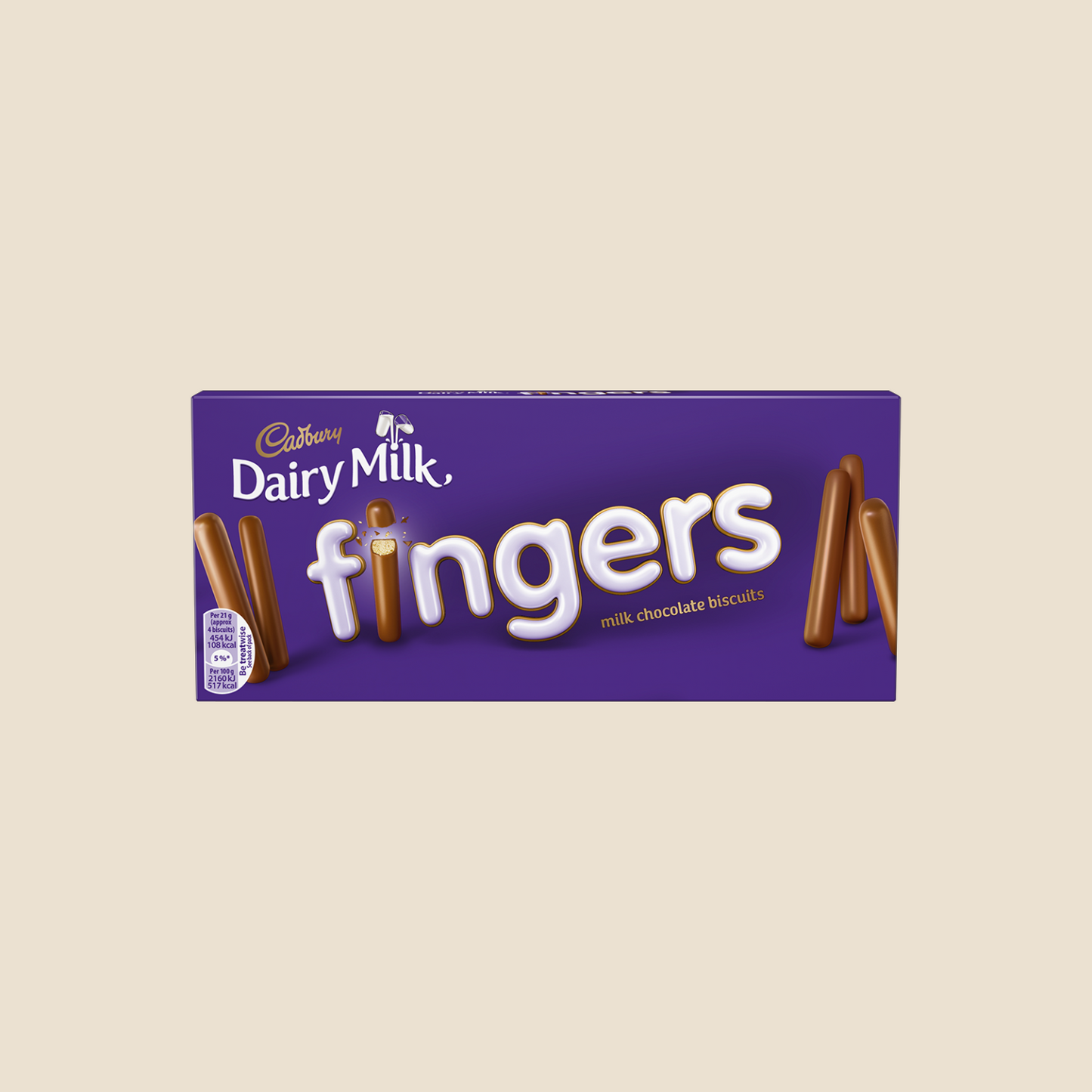 Cadbury Milk Chocolate Fingers 114g (Box Little Damaged)