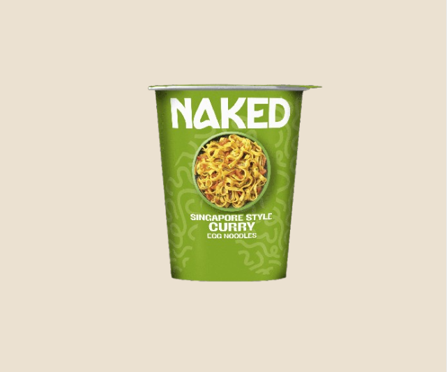 Naked Singapore Style Curry Egg Noodles 78g