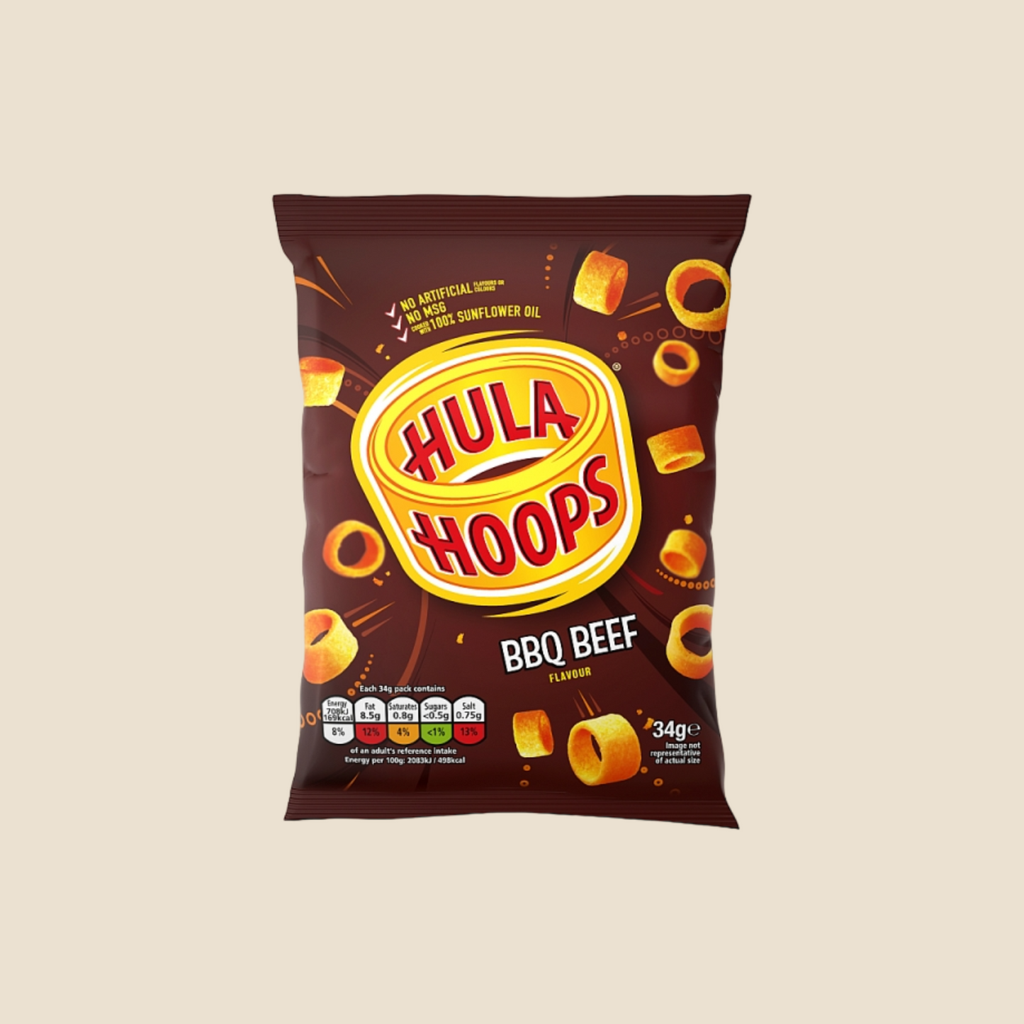 Hula Hoops BBQ Beef 34G