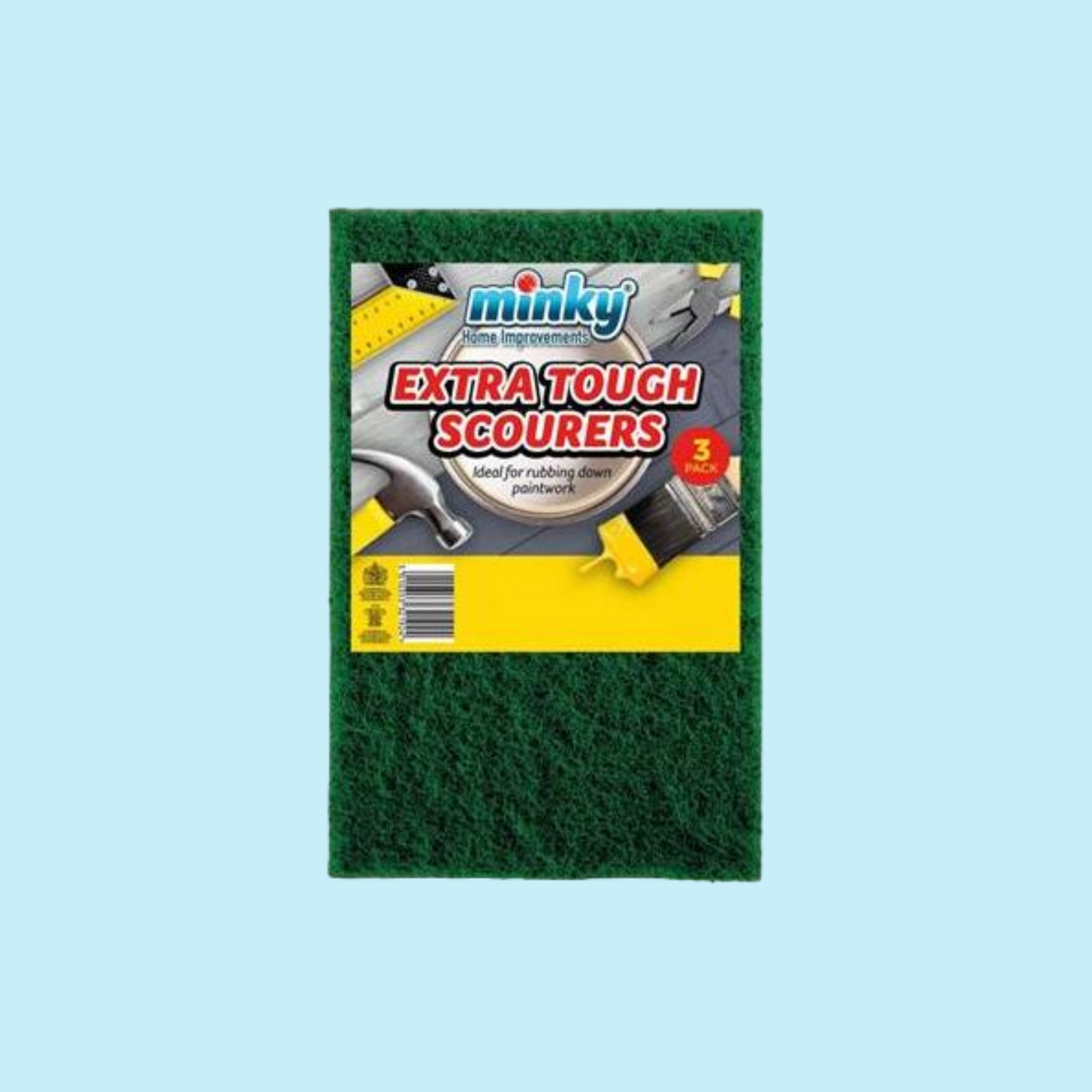 MINKY Extra Tough Paintwork Scourers 3pk