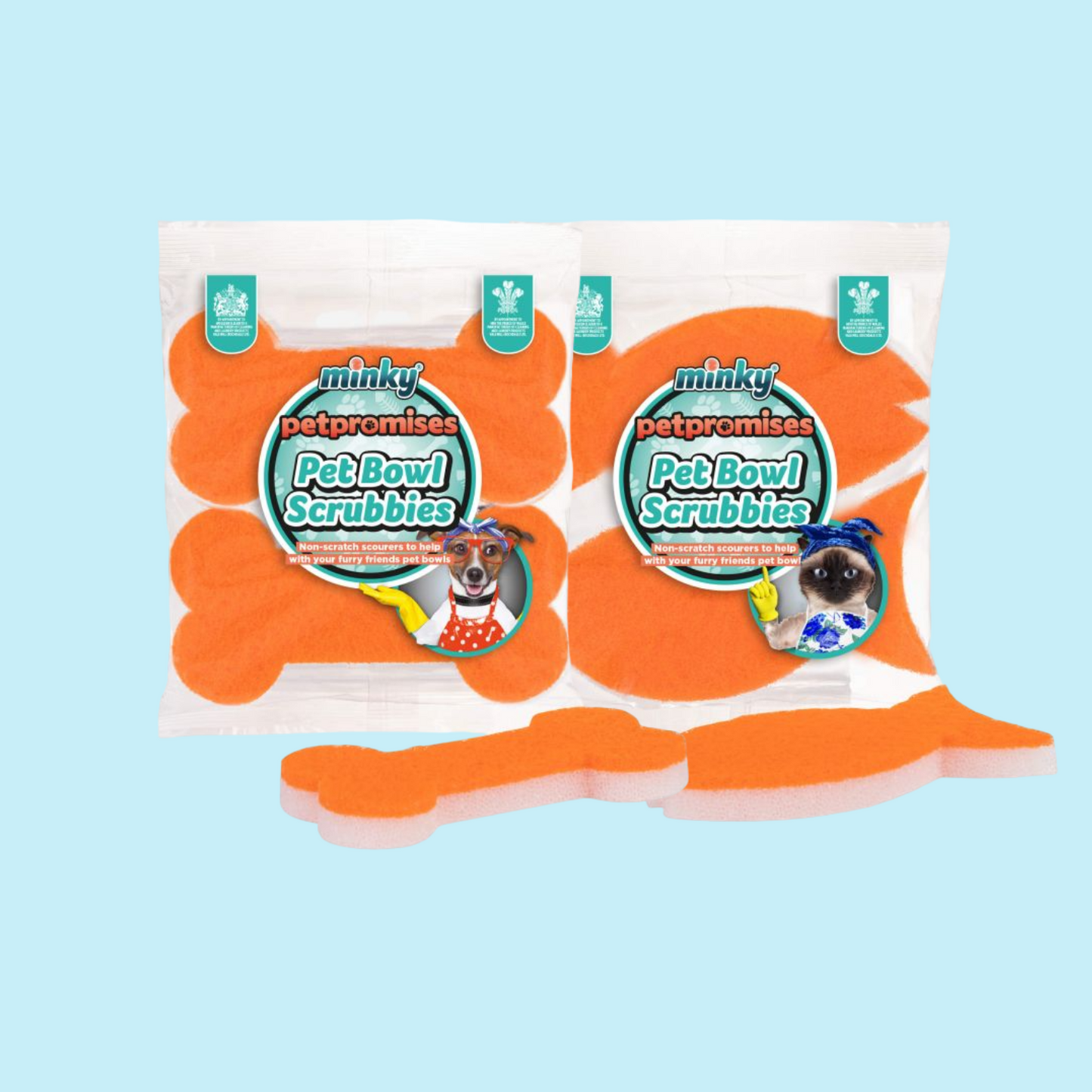 Minky Pet Bowl Scrubbies