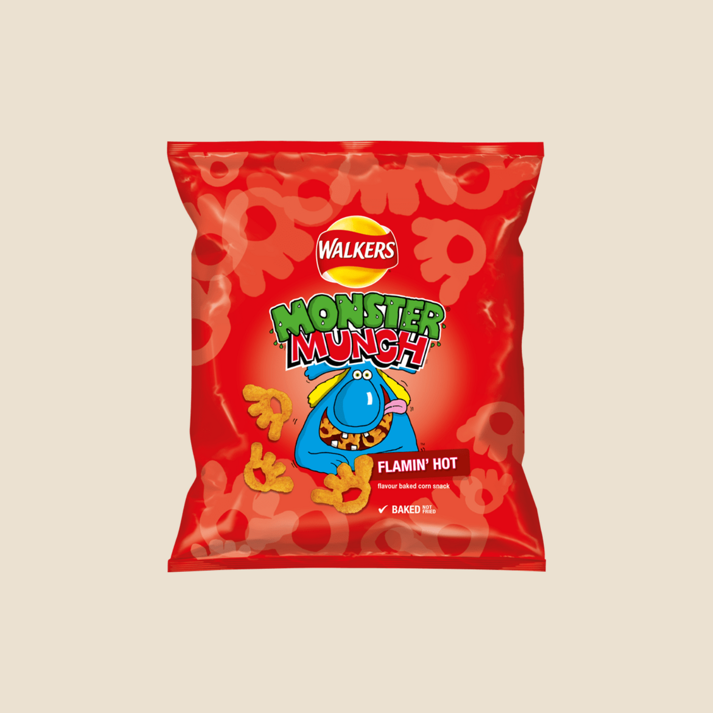 Monster Munch Flamin Hot 40G (Best Before 30/11/2024)