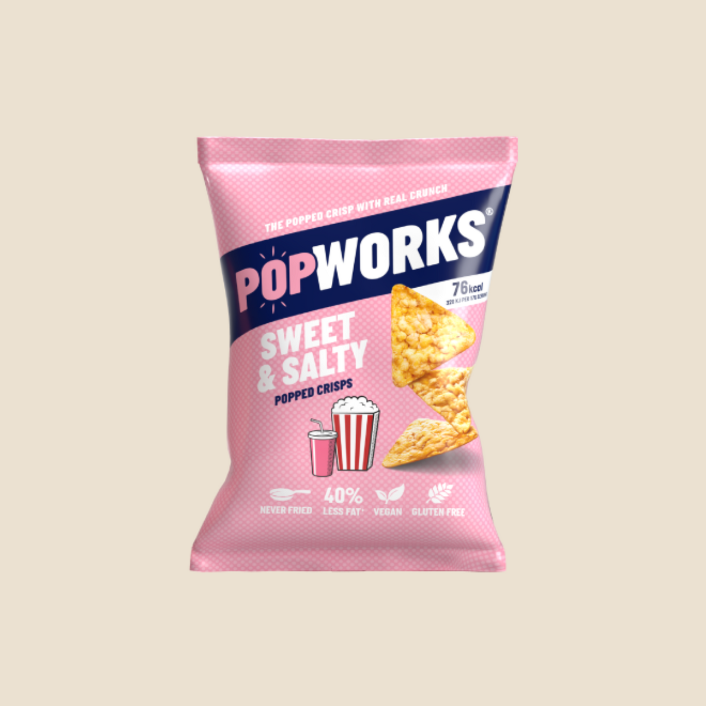 PopWorks Sweet & Salty Popped Crsips 28g