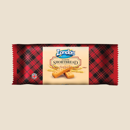 London Biscuits All Butter Shortbread 210g (BB: 30/04/25)