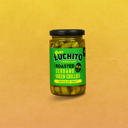 Gran Luchito Roasted Serrano Peppers - Mexican Heat 215g