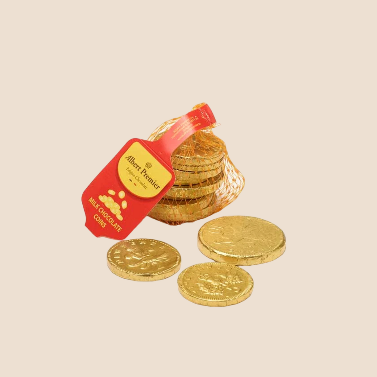 Albert Premier Belgian Chocolate Coins 100g
