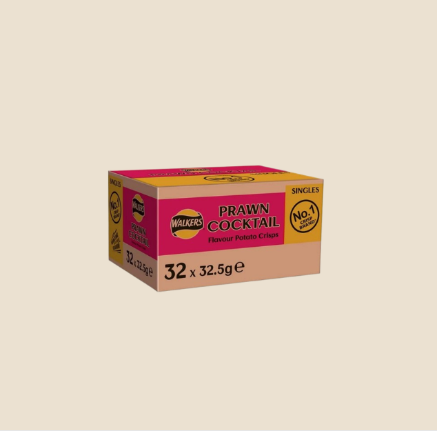 Walkers Supreme Prawn Cocktail 32.5g x 32 Box