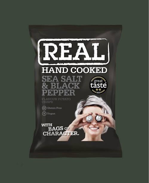 REAL Crisps Sea Salt & Black Pepper 35G