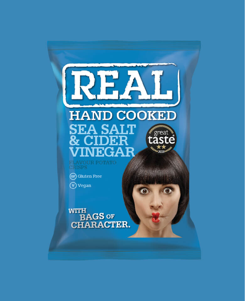 REAL Crisps Sea Salt & Cider Vinegar 150G