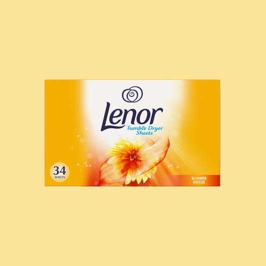 Lenor Tumble Dryer Sheets Summer Breeze 34 Pack