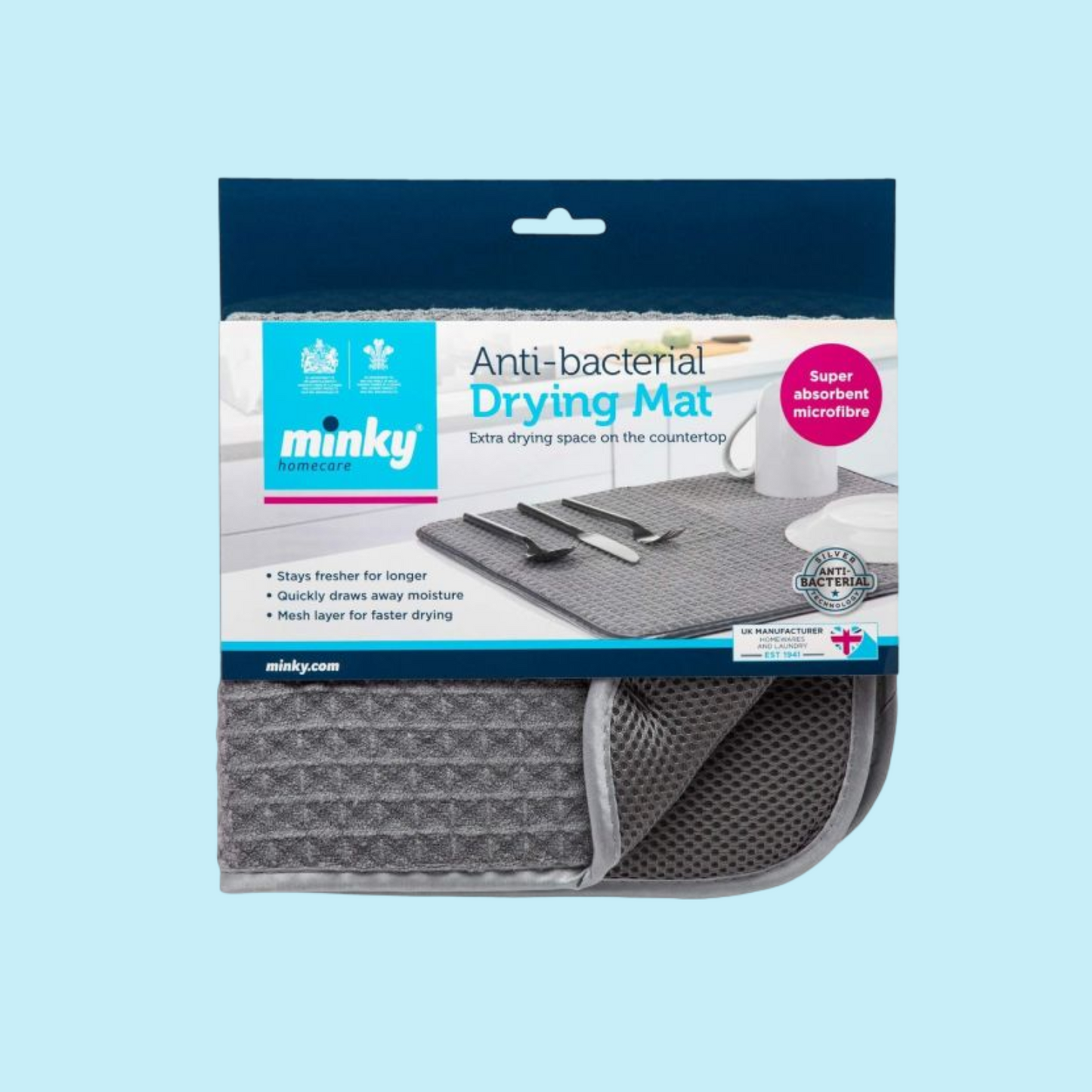 Minky Anti-Bacterial Drying Mat