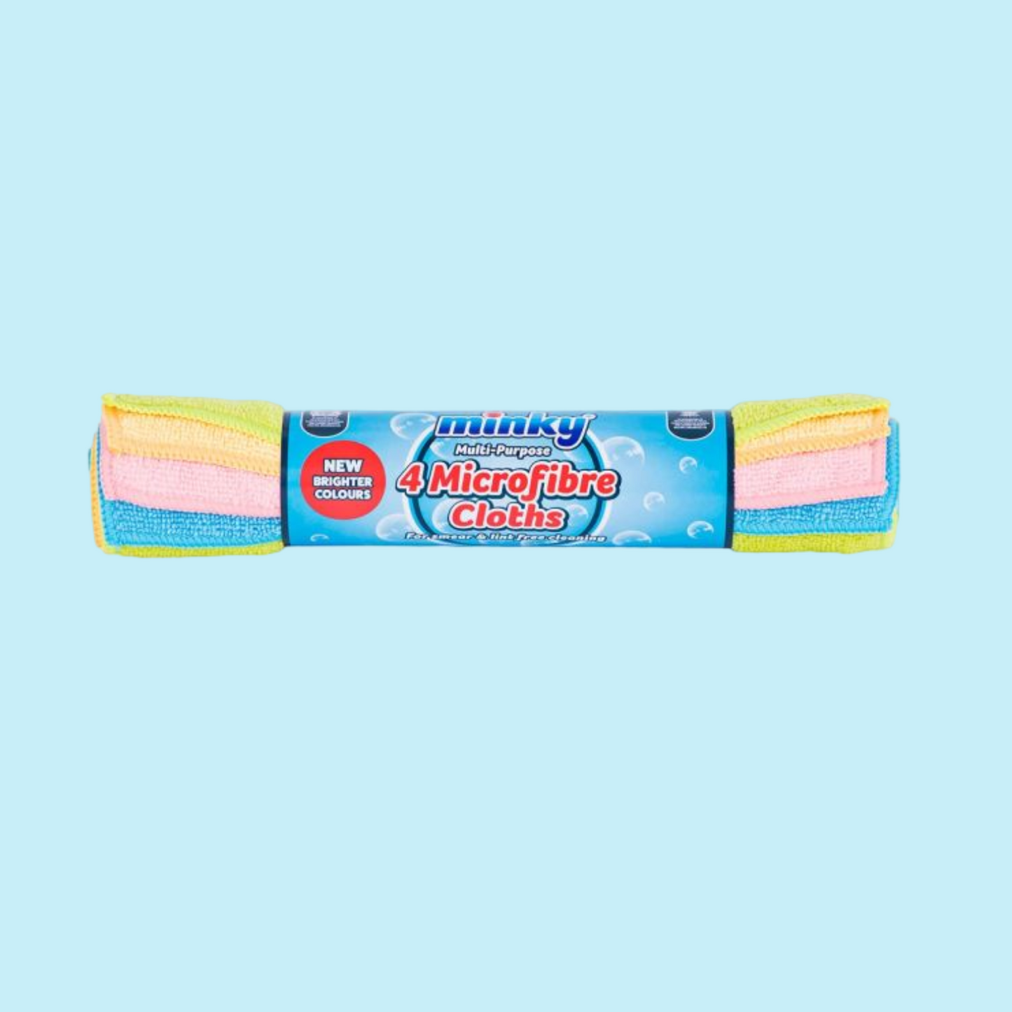 MINKY Microfibre Multi Purpose Cloths 4pk