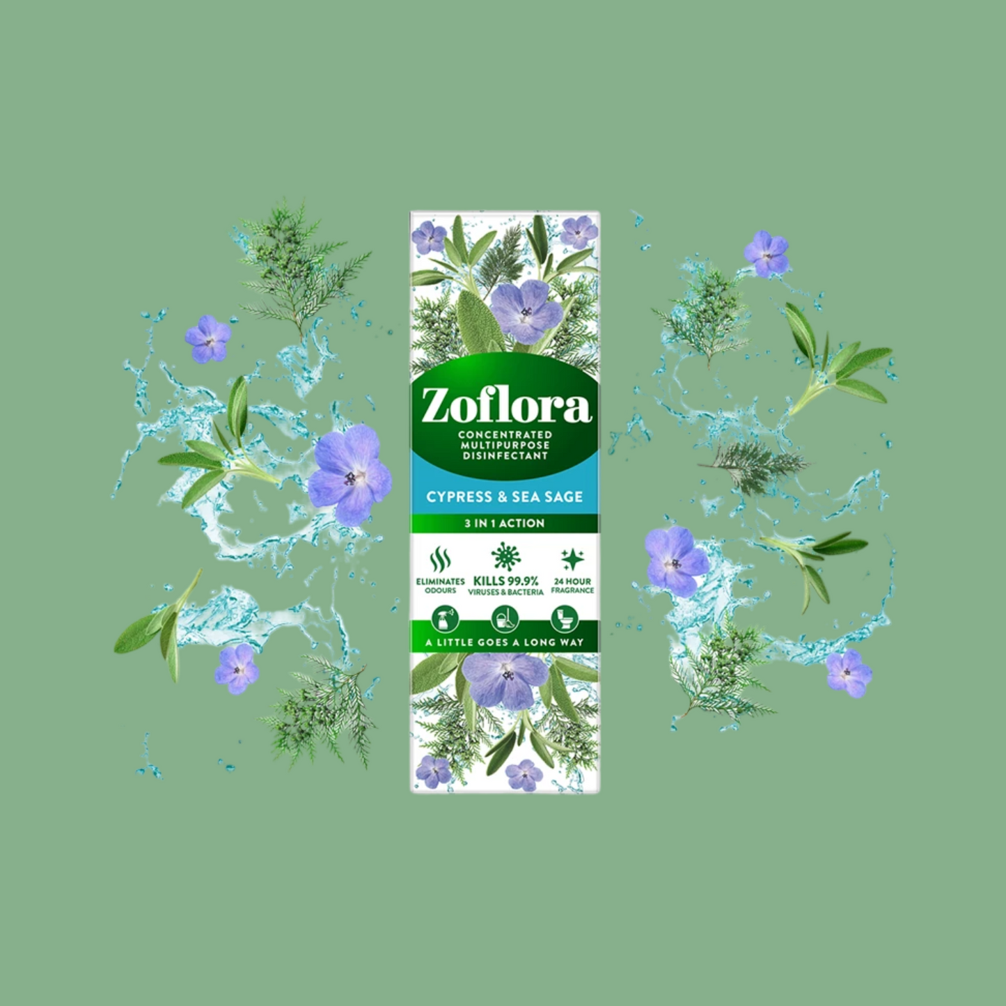 Zoflora Cypress & Sea Sage Concentrated Disinfectant 120ml