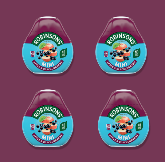 Robinsons MINI Apple & Blackcurrant 66ml (4 for $10) (BB: 31/12/25 or 31/5/26)