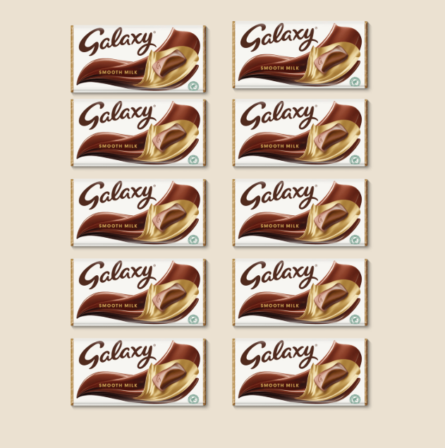 Galaxy Smooth Milk Chocolate Bar 100g (10 for $14) (BB: 11/5/25, 22/6/25 or 20/7/25)