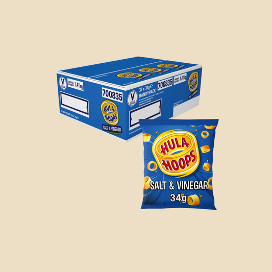 Hula Hoops Salt & Vinegar 34gx32 Box (BB: 15/11/25)