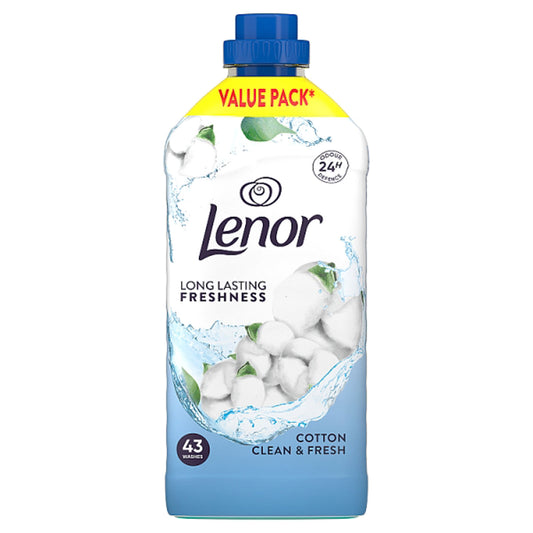 Lenor Fabric Conditioner Cotton Clean & Fresh 43 Washes