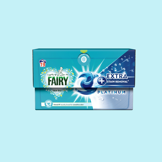 Fairy Pods Platinum Non Bio Sensitive 19 Washes