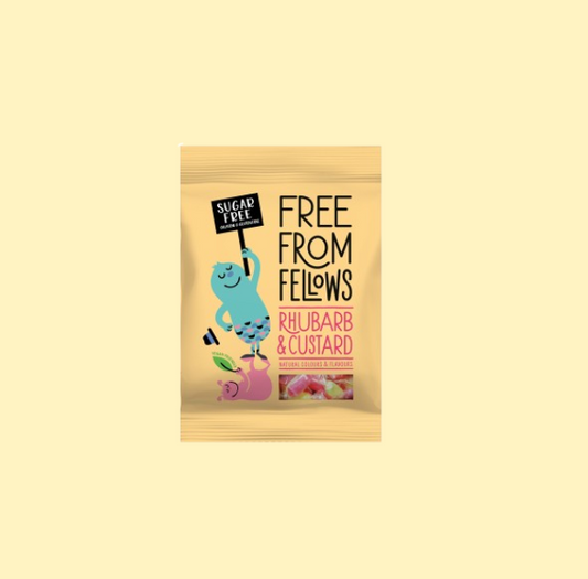 Free From Fellows Sugar Free Rhubarb & Custard 70g
