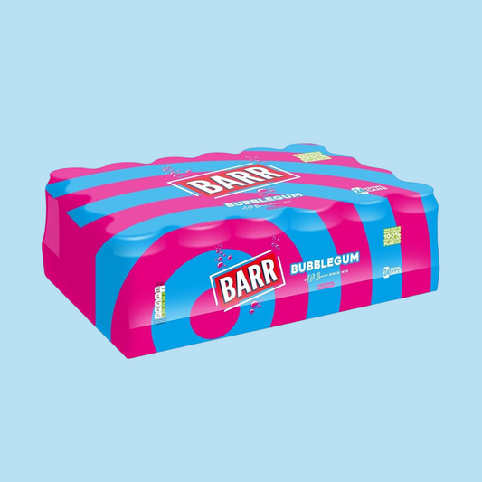 BARR Bubblegum Sugar Free 330ml (24 Pack Carton)