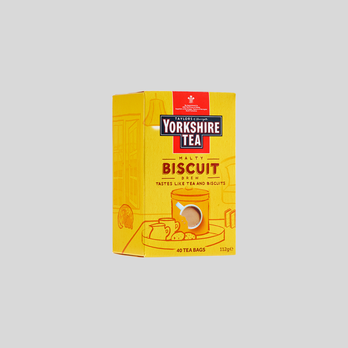 Taylors Yorkshire Malty Biscuit Brew 40 Tea bags UK Foods