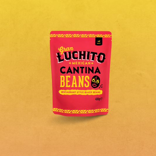 Gran Luchito Cantina Restaurant Style Black Beans 430g BB 03/24