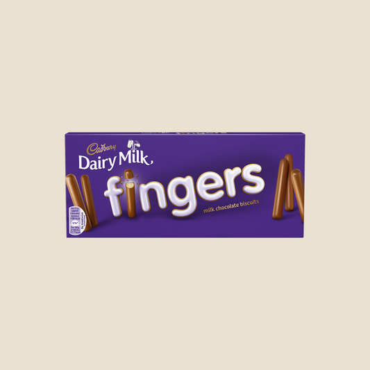 Cadbury Milk Chocolate Fingers 114G Damaged/Opened Box