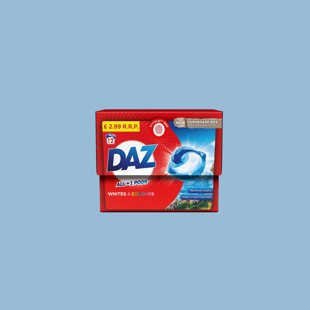 All Daaz DAZ All in One Pods for White and Colors 12 Washes – UK Foods