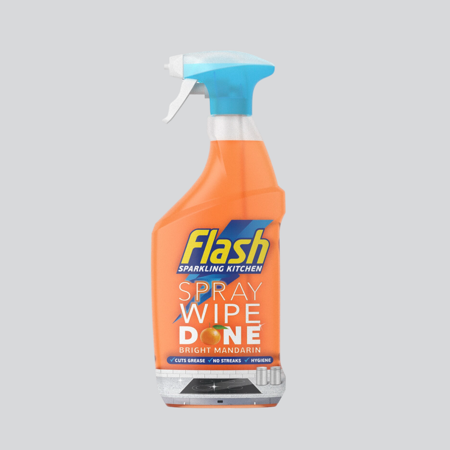 Flash Kitchen Spray Wipe Done Mandarin 800ml