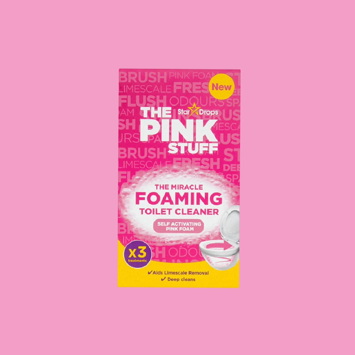 The Pink Stuff Toilet Foam Cleaner 3pk UK Foods