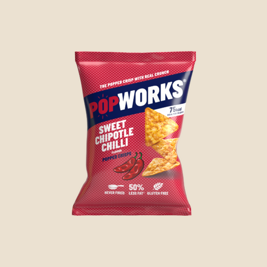 PopWorks Sweet Chipotle Chilli Popped Crsips 28g