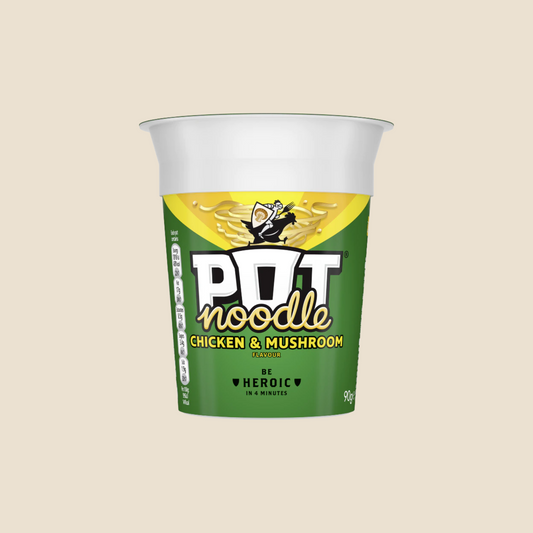 Pot Noodle Chicken and Mushroom 90g (best before 31/3/24)