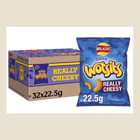 Walkers Wotsits Really Cheesy 22.5gx32 Box (BB 30/11/2024)