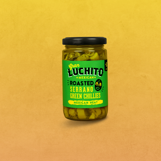 Gran Luchito Roasted Serrano Peppers Mexican Heat 215g