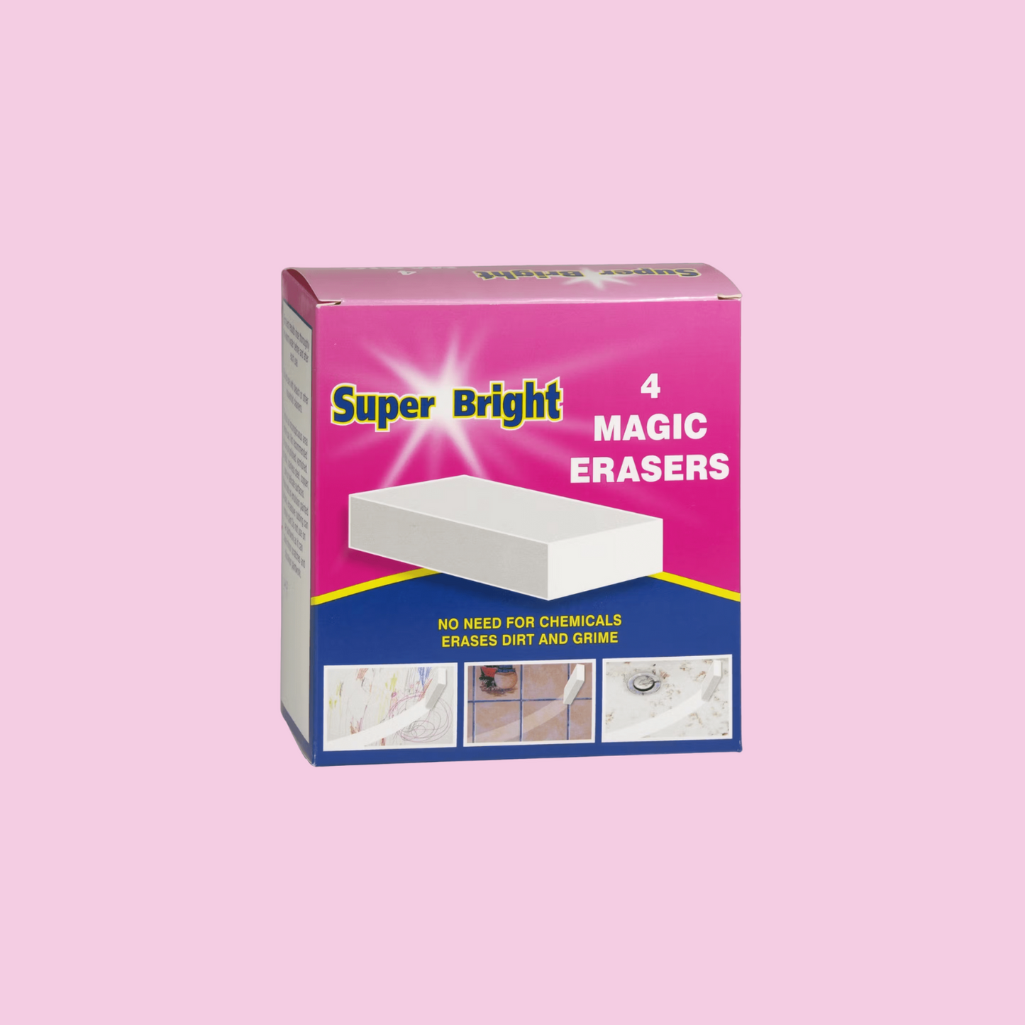 Super Bright Magic Eraser 4pk