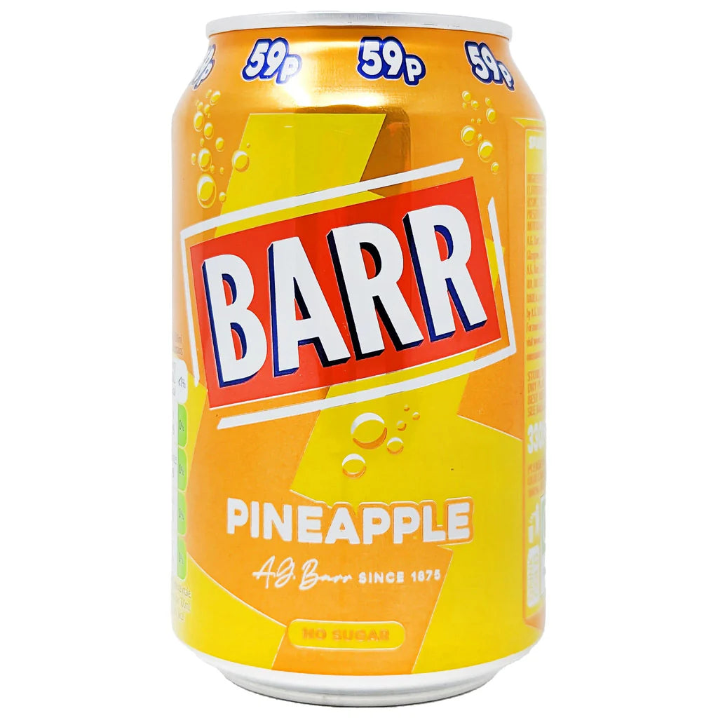 BARR Pineapple Drink (No Sugar) 330ml