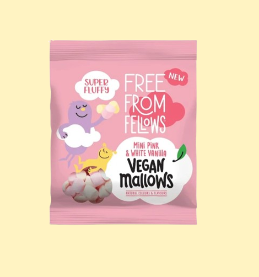 Free From Fellows Pink and White Mini Vegan Mallows 105g