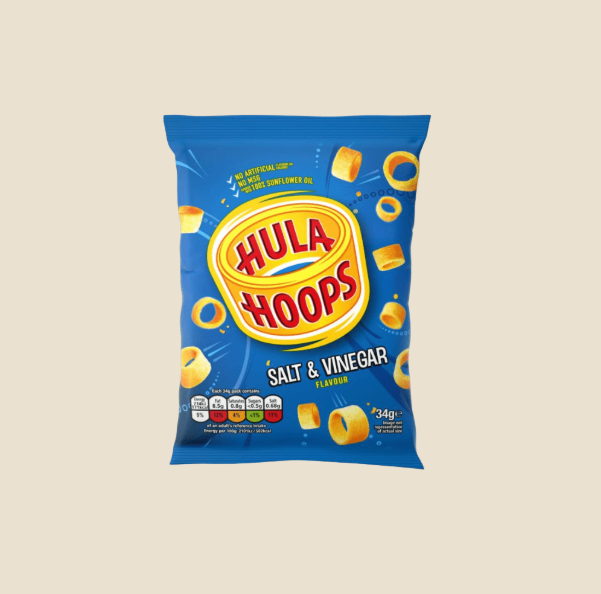 Hula Hoops Salt & Vinegar 34g