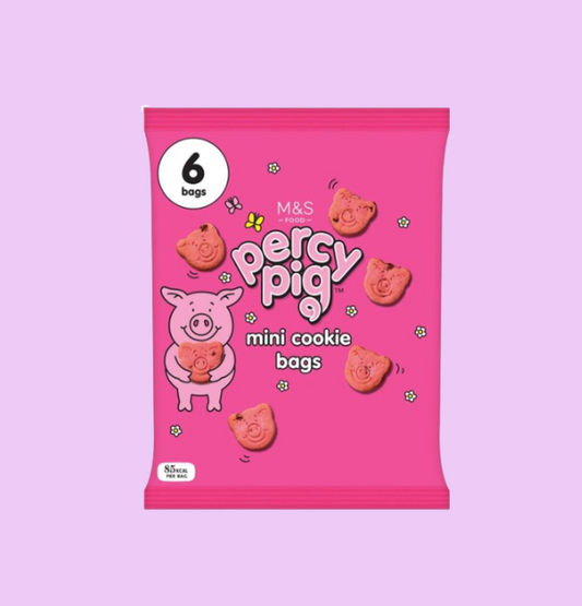 Percy Pig All Butter Mini Cookie Bags 108g