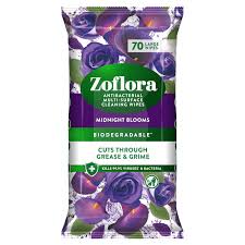 Zoflora Antibacterial Cleaning Wipes - Midnight Blooms 70pk