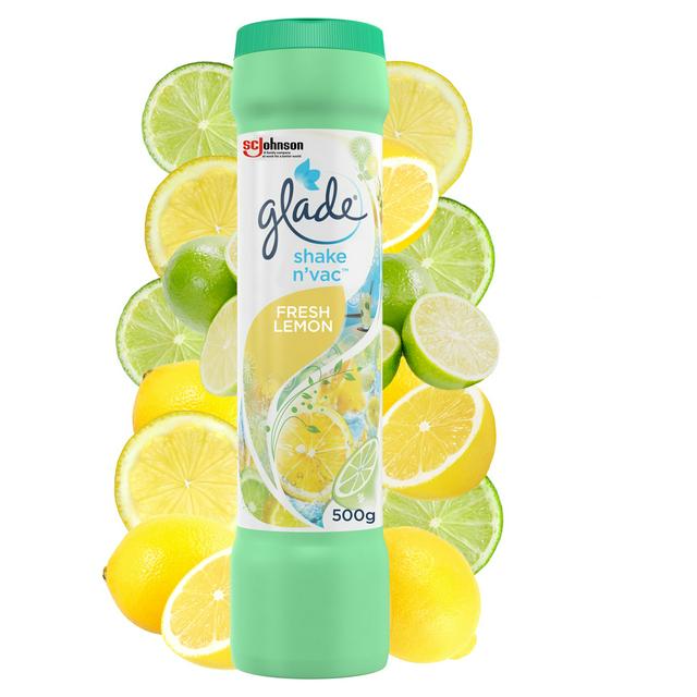 Glade Shake n Vac Fresh Lemon 500G