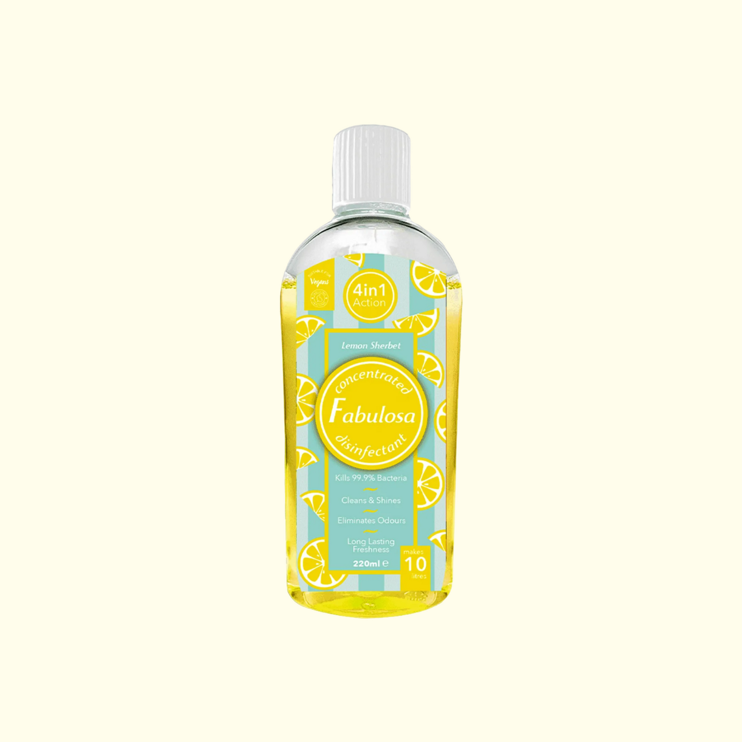 Fabulosa Concentrated 4 in 1 Disinfectant Lemon Sherbet 220mL