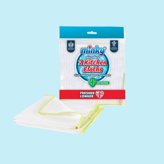 Minky Anti Bacterial Kitchen Cloth 2 Pack