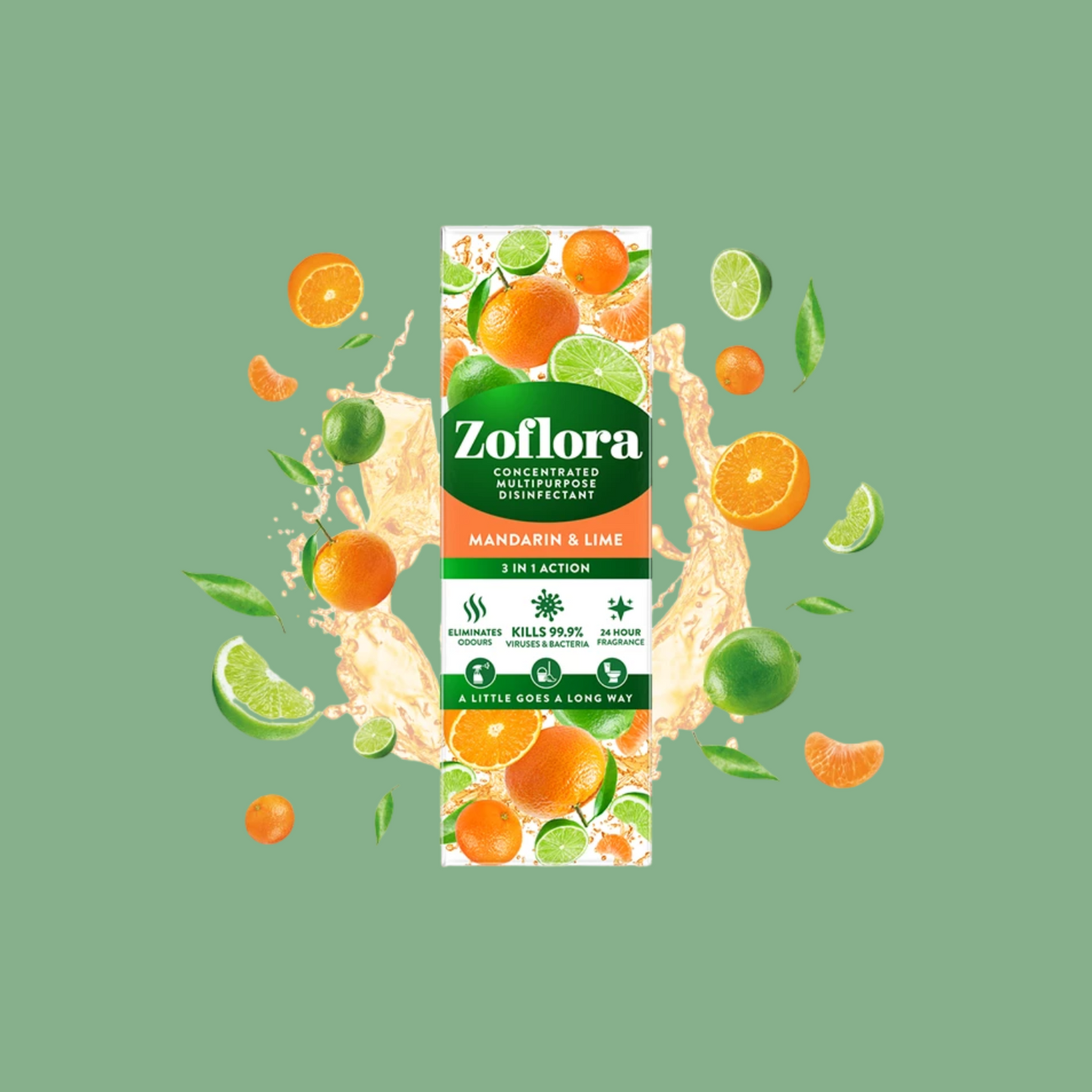 Zoflora Mandarin & Lime Concentrated Disinfectant 120ml